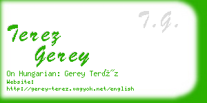 terez gerey business card